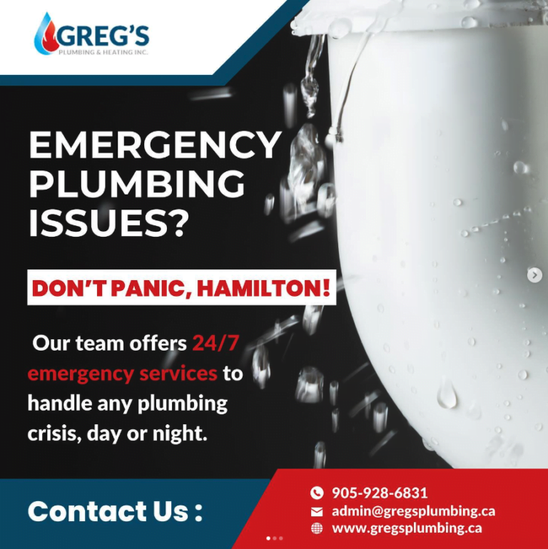 Emergency Plumbing Issues Blog Post - Greg's Plumbing & Heating - Commercial Pluming, Residential Plumbing, Plumbing Repairs