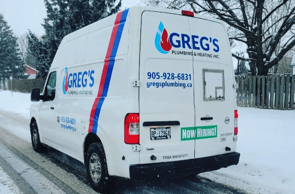 Company Van - Greg's Plumbing & Heating - Commercial Plumbing, Residential Plumbing, Plumbing Repairs
