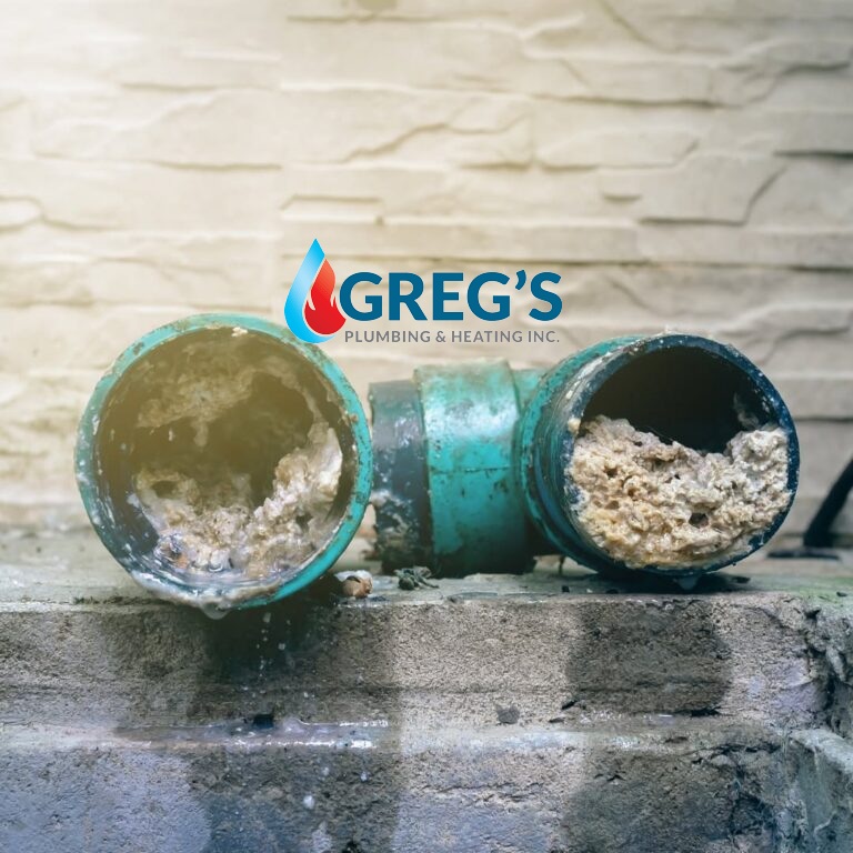 Grease cools and hardens inside the line