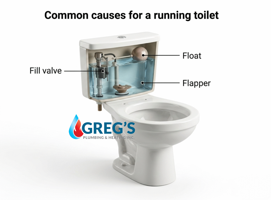 illustration toilet parts
