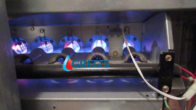 Most modern FVIR heaters have a small glass window. You should see a small steady blue flame when lit.