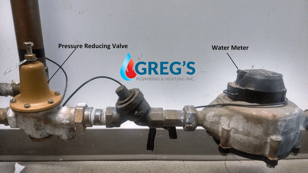 Pressure Reducing Valve next to water meter