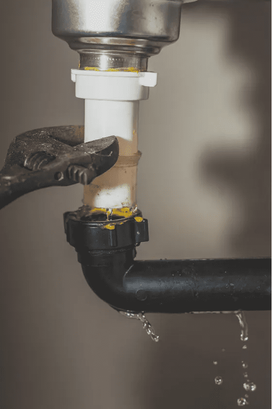 Water Leak from undersink pipes